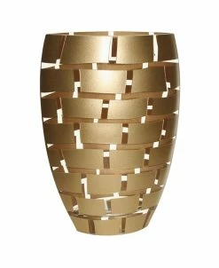 Badash Crystal Gold Wall 12 Inch Vase