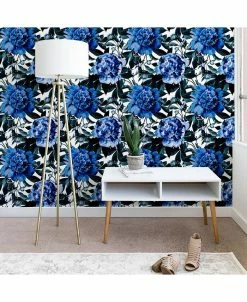 Deny Designs Marta Barragan Camarasa Indigo Floral 2'x4' Wallpaper
