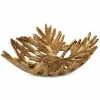 Uttermost Oak Leaf Metallic Gold Bowl