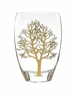 Badash Crystal Gold Tree Of Life Vase
