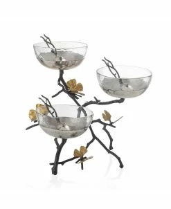 Michael Aram Butterfly Gingko Triple Bowl Set