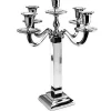 Classic Touch 5 Light Metal Candelabra With Acrylic Base