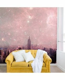 Deny Designs Bianca Green Stardust Covering New York 12'x8' Wall Mural
