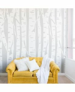 Deny Designs Bianca Green Woodcut Birches 12'x8' Wall Mural