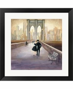 Metaverse Bridge To Ny By Julia Purinton Framed Art