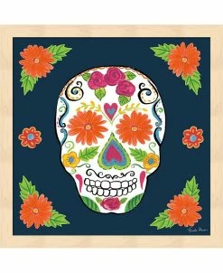 Metaverse Day Of The Dead I By Farida Zaman Framed Art