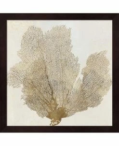 Metaverse Gold Coral Ii By Pi Galerie Framed Art