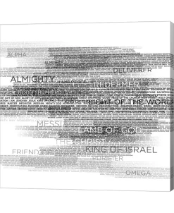 Metaverse Names Of God By Dallas Drotz Canvas Art