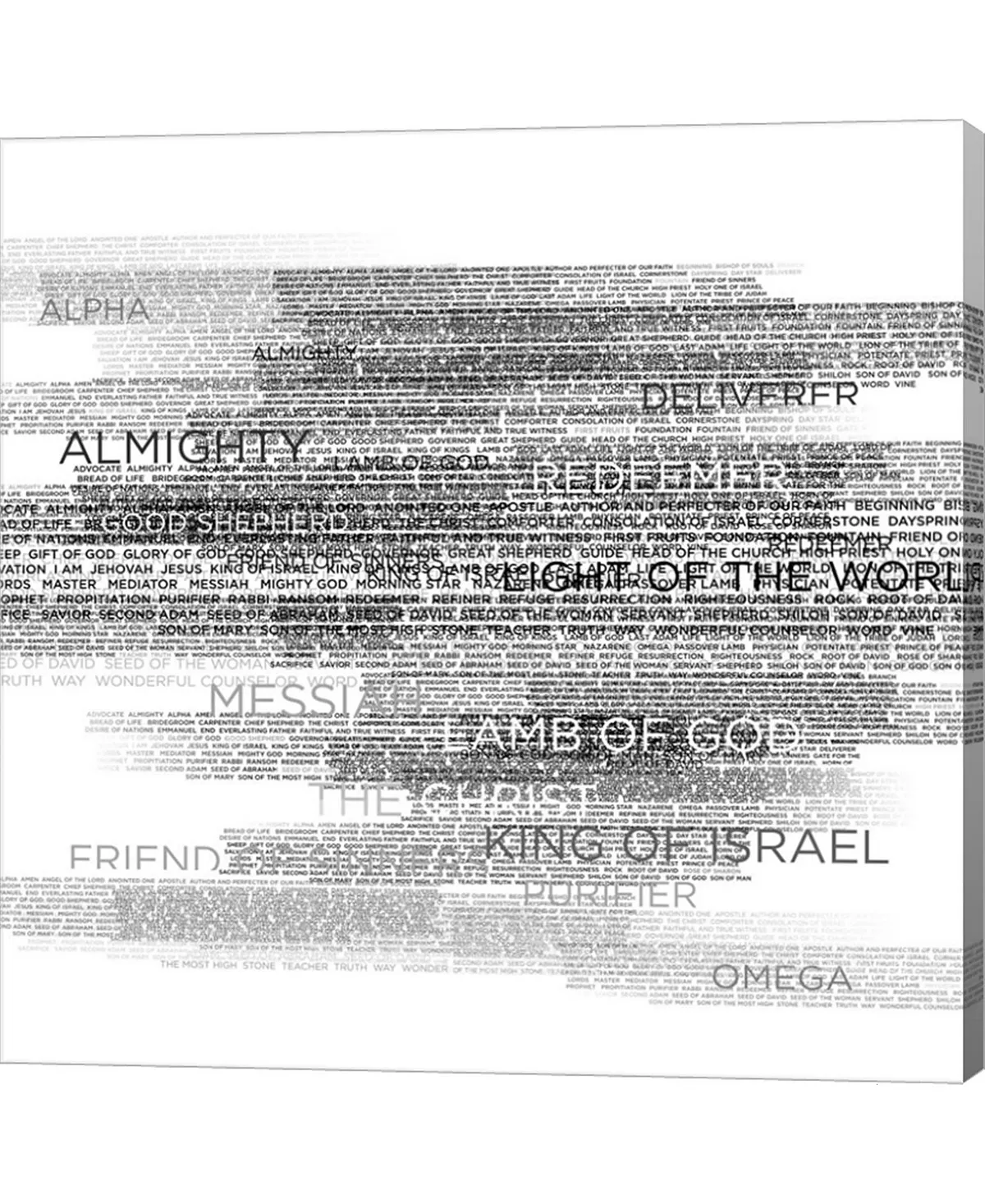 Metaverse Names Of God By Dallas Drotz Canvas Art