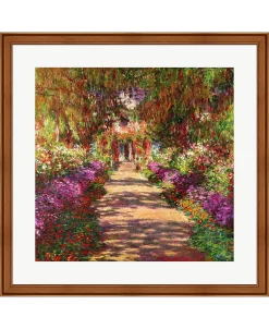 Metaverse A Pathway In Monets By Claude Monet Framed Art
