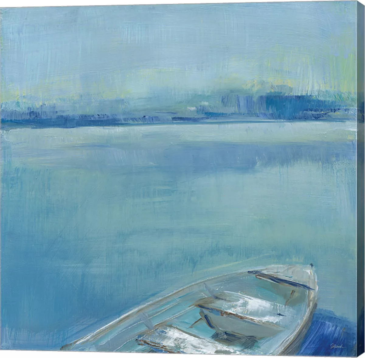 Metaverse Lake Edge I By Sue Schlabach Canvas Art