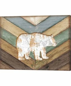 Metaverse Lodge Bear By Jennifer Pugh Canvas Art