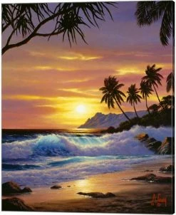 Metaverse Tropical Shores By Anthony Casay Canvas Art