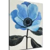 Ready2HangArt 'Elegant Poppy III' Blue Floral Canvas Wall Art, 30x20