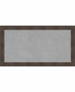 Amanti Art Whiskey Brown Rustic 26x14 Framed Magnetic Board