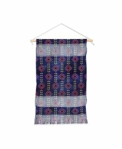 Deny Designs Schatzi Brown Flower Stripe Sparkle Wall Hanging Portrait, 11x16