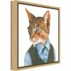 Amanti Art Cattitude IV By Myles Sullivan Canvas Framed Art