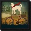 Amanti Art White Doodle On Bike Summer By Ryan Fowler Canvas Framed Art