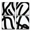 Ready2HangArt 'Lines I-IV' 4 Piece Shape Canvas Wall Art Set, 24x24
