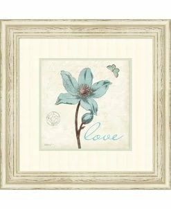 Amanti Art Touch Of Blue IV Love Framed Art Print