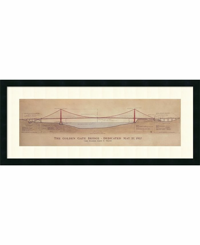Amanti Art Golden Gate Bridge Framed Art Print