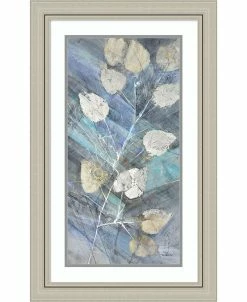 Amanti Art Silver Leaves II Framed Art Print