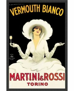 Amanti Art Martini And Rossi By Marcello Dudovich- Framed Art Print