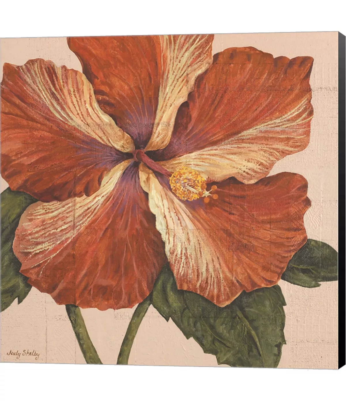 Metaverse Island Hibiscus I By Judy Shelby Canvas Art