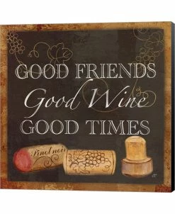 Metaverse Wine Cork Sentiment III By Cynthia Coulter Canvas Art