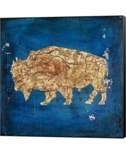 Metaverse Lodge Pole Pine Bison By LightBoxJournal Canvas Art