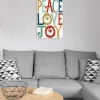 ICanvas Peace, Love, Joy By Michael Mullan Gallery-Wrapped Canvas Print (26 X 18 X 0.75)