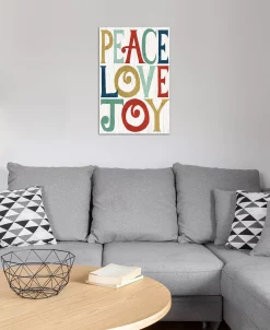 ICanvas Peace, Love, Joy By Michael Mullan Gallery-Wrapped Canvas Print (26 X 18 X 0.75)
