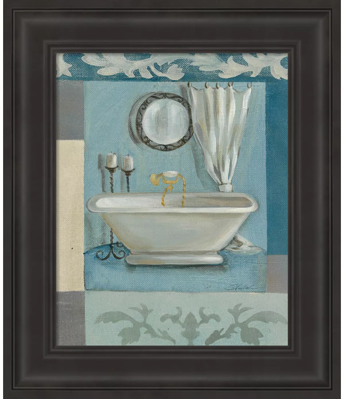 Metaverse Antique Bath II By Silvia Vassileva Framed Art