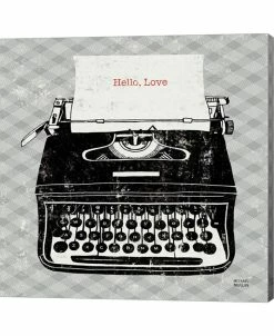 Metaverse Vintage Analog Typewriter By Michael Mullan Canvas Art