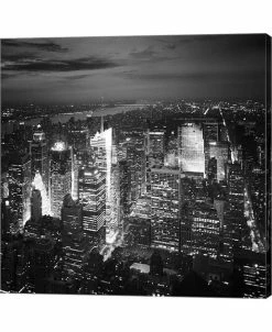 Metaverse NYC Nights By Nina Papiorek Canvas Art