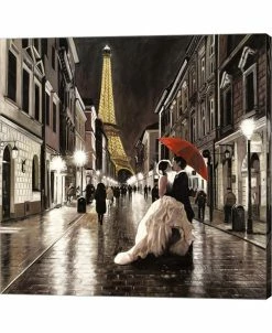 Metaverse Kissing In Paris, Detail By Pierre Benson Canvas Art