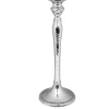 Classic Touch 10.5 Hammered Nickel Candlestick