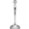 Classic Touch 12.25 Hammered Nickel Candlestick
