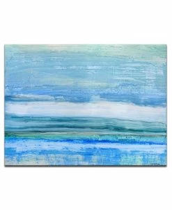 Ready2HangArt 'Eastern Shores' Abstract Ocean Canvas Wall Art, 20x30