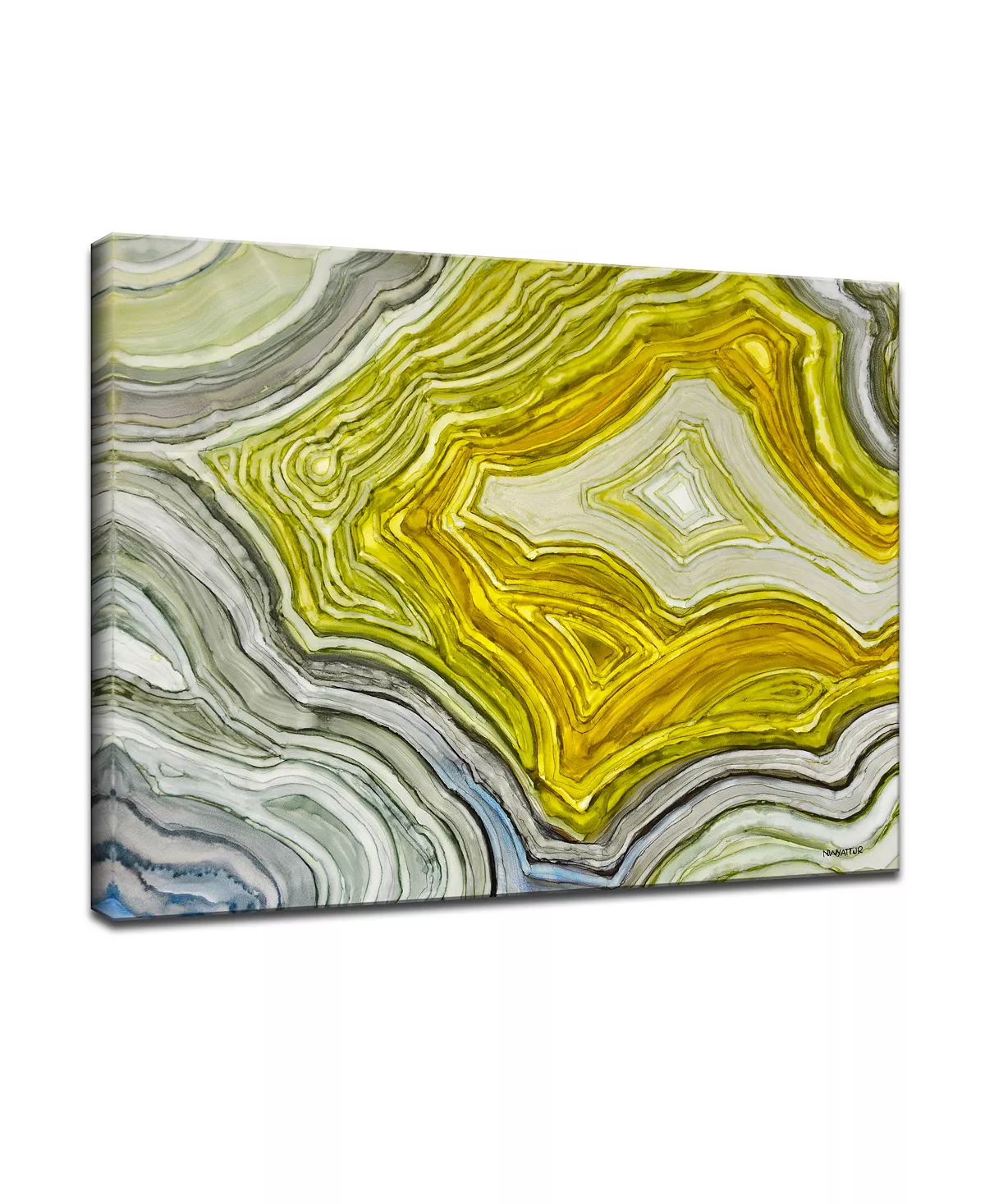 Ready2HangArt 'Warm Geode' Canvas Wall Art, 20x30 - Image 2
