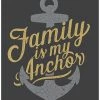 Creative Gallery Family Is My Anchor Nautical Quote 16 X 20 Metal Wall Art Print