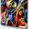 Design Art Art Abstract Music And Rhythm Abstract Canvas Art Print - 40 X 30