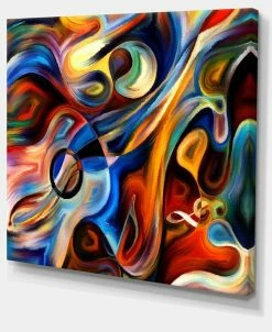 Design Art Art Abstract Music And Rhythm Abstract Canvas Art Print - 40 X 30