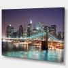 Design Art Art New York City Manhattan Skyscrapers Cityscape Canvas Print - 32 X 16
