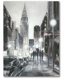 COURTSIDE MARKET Illuminated Streets II Gallery-Wrapped Canvas Wall Art - 16 X 20