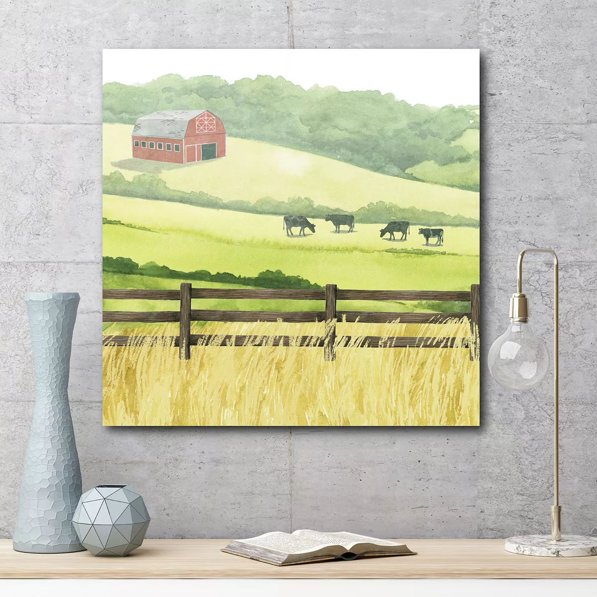 COURTSIDE MARKET Sunlit Graze I Gallery-Wrapped Canvas Wall Art - 20 X 20 - Image 2