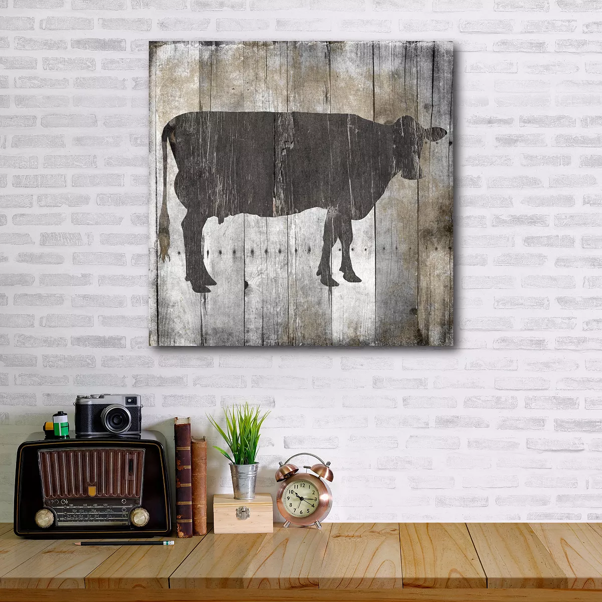 COURTSIDE MARKET Fresh Local Beef Gallery-Wrapped Canvas Wall Art - 16 X 16 - Image 2