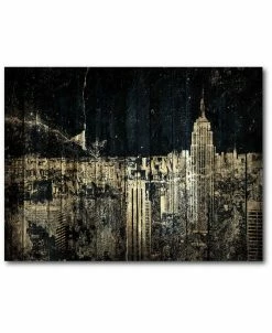 COURTSIDE MARKET The Golden City Gallery-Wrapped Canvas Wall Art - 16 X 20