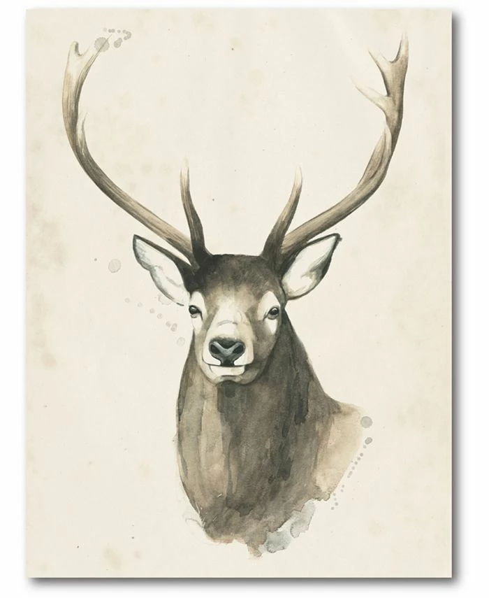 COURTSIDE MARKET Big Buck II Gallery-Wrapped Canvas Wall Art - 18 X 24