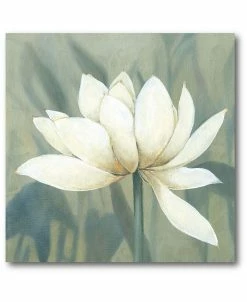 COURTSIDE MARKET Waterlily II Gallery-Wrapped Canvas Wall Art - 16 X 16